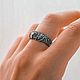 Заказать Кольцо фактурное с любым камнем для НЕГО и для НЕЁ. Mintina Jewelry. Ярмарка Мастеров. . Кольца Фото №3