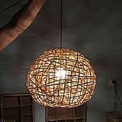Для дома и интерьера handmade. Livemaster - original item Lampshade woven from willow vine 