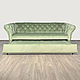 Диван раскладной с каретной стяжкой "Gatsby". Диваны. Мебельный бутик (Wofurniture). Интернет-магазин Ярмарка Мастеров.  Фото №2