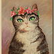 Picture with a cat Picture in the nursery cat in the picture, Pictures, Sochi,  Фото №1