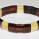 Bracelet made of natural amber with elastic band. Cuff bracelet. podaro4ek22. Online shopping on My Livemaster.  Фото №2