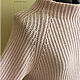 Заказать Свитер "Розовый жемчуг" из хлопка с ангорой. FAVORITE KNITWEAR (Наталья). Ярмарка Мастеров. . Свитеры Фото №3