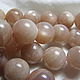 Oligoclase, natural Sunstone beads, smooth ball 10mm, Beads1, Dolgoprudny,  Фото №1