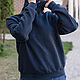 T-shirt blue with yoke long sleeves, Jumpers, Tolyatti,  Фото №1