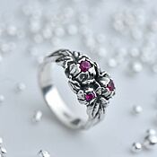 Украшения handmade. Livemaster - original item Ring with flowers 