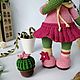 Мастер-класс: Девочка-кактус. Мастер-классы. olya_and_toys (lubimkidlyavas). Ярмарка Мастеров.  Фото №4
