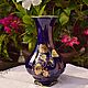 Lindner. ' Jeanette'.  Flower vase (cobalt), Vintage vases, Trier,  Фото №1