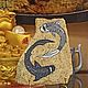 Goldstone with the image of ' Yin-Yang Fish', Painting feng shui, Izhevsk,  Фото №1