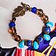 Bracelet made of lapis lazuli,Turkmenia,Topaz and hematite. Bead bracelet. Jewelry Elena. Online shopping on My Livemaster.  Фото №2