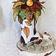 Декоративная интерьерная композиция Осенний сапожок. Композиции. 'Chocolate. Flowers. Decor.'. Интернет-магазин Ярмарка Мастеров.  Фото №2