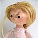 Кукла вязаная, кукла фигуристка, развивающая игрушка, crochet doll, Мягкие игрушки, Москва,  Фото №1