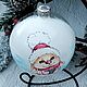 Ёлочный шар/Новогодняя игрушка. Елочные игрушки. Твоя Волшебная ёлка елочные игрушки. Интернет-магазин Ярмарка Мастеров.  Фото №2