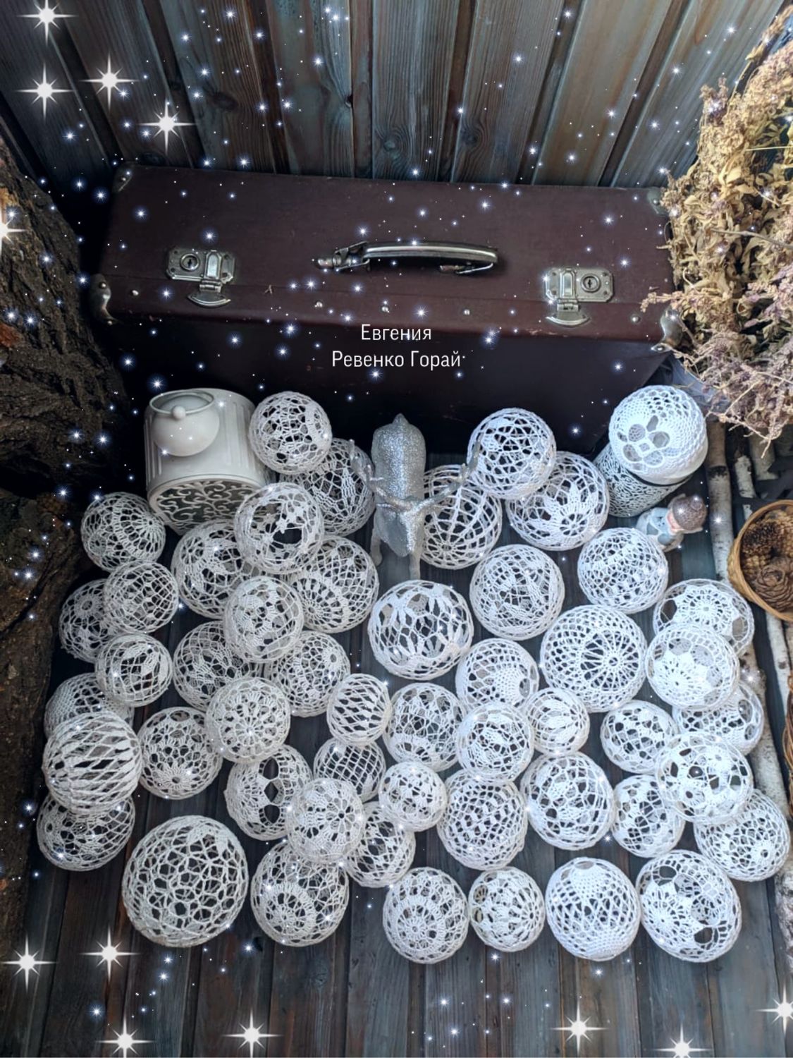 Создать маленькую сказку: моршанская мастерица делает новогодние шары с кружевом и бархатом