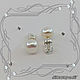 Pearl-Big Pearl stud earrings, 925 sterling silver. VIDEO. Earrings. MaksimJewelryStudio. Online shopping on My Livemaster.  Фото №2