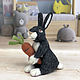 felt toy: Bunny, Felted Toy, Zelenograd,  Фото №1