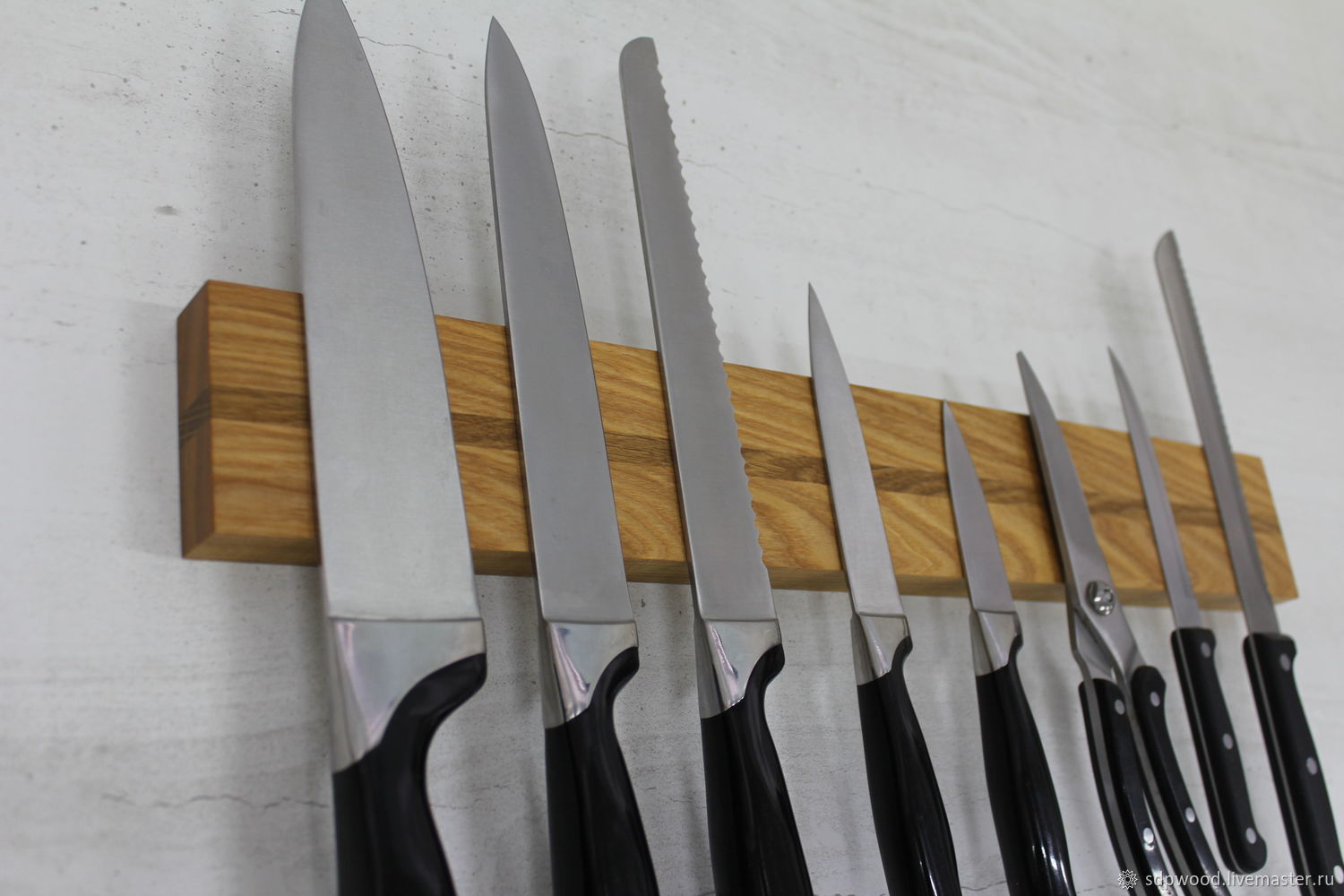  настенная подставка для ножей из ясеня и дуба –  онлайн .