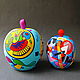Interior composition wooden Apples Russian avant garde Kandinsky. Figurines. color of magic. My Livemaster. Фото №6