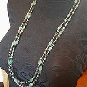 Работы для детей, handmade. Livemaster - original item Beads: made of natural quartz and jade. Handmade.