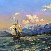 Картины и панно handmade. Livemaster - original item Sailboat at sea | Aivazovsky oil copy | Seascape. Handmade.