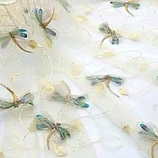 Материалы для творчества handmade. Livemaster - original item Embroidery on a 3D grid. dragonfly. Handmade.