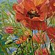 Order Picture Poppies. Oil painting. 'Live palette' Olga Tikunova. Livemaster. . Pictures Фото №3