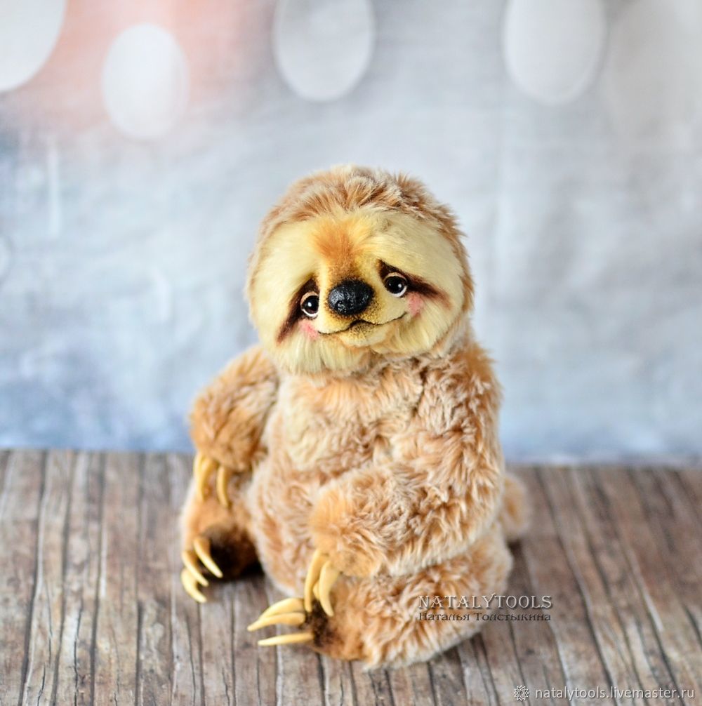 Big sloth toy sloth Teddy – shop online on Livemaster with shipping