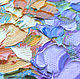 Imagen de un ramo de flores, Ramo en el fondo azul' óleo sobre lienzo. Pictures. Multicolor Gallery. Ярмарка Мастеров.  Фото №6