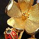 Винтаж: Цветочная брошь. ABhDec. Броши винтажные. Винтажная Америка. Интернет-магазин Ярмарка Мастеров.  Фото №2