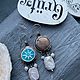 Серебряные Серьги С Жемчугом и Керамикой. Серьги классические. NadyaBriJewelry. Ярмарка Мастеров.  Фото №4