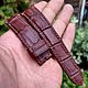 Ремешок для часов из кожи крокодила. Ручная работа. Ремешок для часов. Slav-Leather. Handmade. Ярмарка Мастеров.  Фото №4