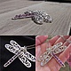 Silver Dragonfly pendant. Pendants. selenawirejewelry. Online shopping on My Livemaster.  Фото №2