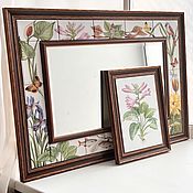 Для дома и интерьера ручной работы. Ярмарка Мастеров - ручная работа Mirrors: a set of Marsh Flora. Handmade.