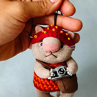 Чердачная кукла ручной работы. Ярмарка Мастеров - ручная работа Чердачная кукла: Котик-фотограф. Handmade.