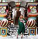 Платье "Тюльпан" с цветочной вставкой. Платья. Dudu-dress. Интернет-магазин Ярмарка Мастеров.  Фото №2