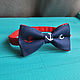 Tie Boats / bow tie dark blue anchors. Ties. Respect Accessories. Online shopping on My Livemaster.  Фото №2