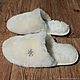 Order Slippers made of genuine sheepskin. Sheep and goat skins. Livemaster. . Slippers Фото №3