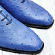 Classic men's oxfords, made of genuine ostrich leather. Oxfords. SHOES&BAGS. My Livemaster. Фото №6