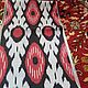 Uzbek silk ikat. The cloth hand weaving of Adras. ST022. Fabric. businka34. Online shopping on My Livemaster.  Фото №2