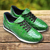 Обувь ручной работы handmade. Livemaster - original item Sneakers made of genuine crocodile leather, handmade.. Handmade.