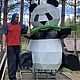  Панда с бамбуком. Скульптуры. ИндигоСтрой. Ярмарка Мастеров.  Фото №5