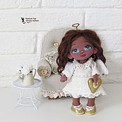 Куклы и игрушки handmade. Livemaster - original item Dolls: textile doll Dark skinned angel. Handmade.