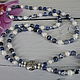 Long beads (sautoir) made of agate and mother of pearl. Beads2. Magic box. Online shopping on My Livemaster.  Фото №2