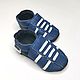Blue baby shoes, Leather Baby shoes,Baby Sneakers,Ebooba. Footwear for childrens. ebooba. Online shopping on My Livemaster.  Фото №2