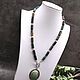 Order Natural Moss Agate necklace with pendant. naturalkavni. Livemaster. . Necklace Фото №3