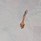 Bracelet pendant, fork with pasta 925 silver gold. Pendants. marusjy. My Livemaster. Фото №5