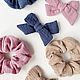 НАТУРАЛЬНАЯ РЕЗИНКА ДЛЯ ВОЛОС ИЗ НЕЖНОГО МУСЛИНА. Бант для волос. Love Linen - Эстетика белья. Ярмарка Мастеров.  Фото №4