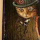 Коты  картины на старинной доске, Картины, Лысьва,  Фото №1