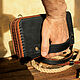 Заказать Сумка кожаная женская,Портрмоне-клатч с двумя молниями crossbody. TIALARIN (Тигран)  Кожаные изделия.. Ярмарка Мастеров. . Портмоне Фото №3