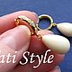 Серьги серебряные с кремовой майорикой ,,SOFTNESS,,. Серьги классические. Tati Style. Ярмарка Мастеров.  Фото №9