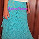 Knitted skirt.Sky blue, Skirts, Penza,  Фото №1